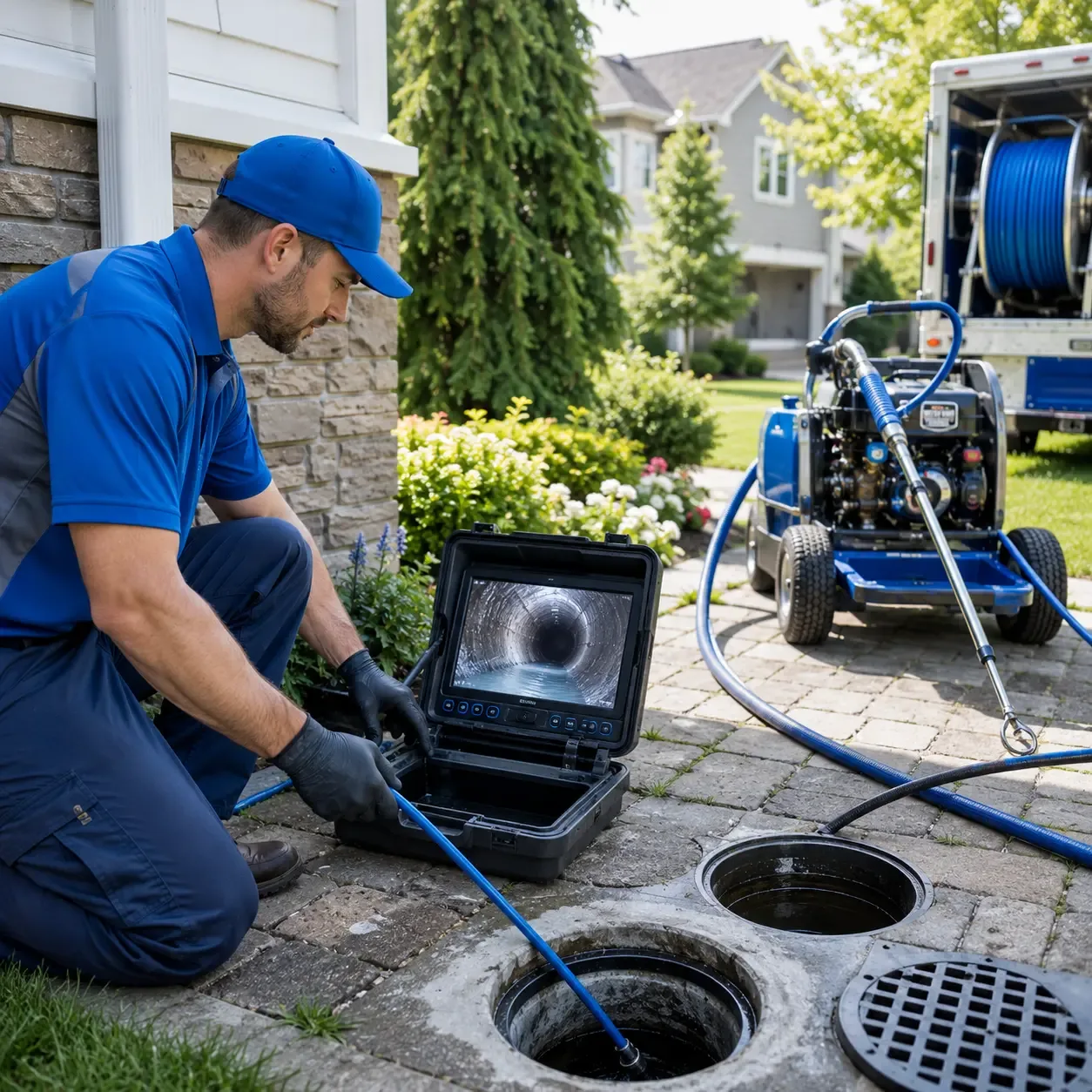 Outdoor drain cleaning professionals serving Goodells, MI
