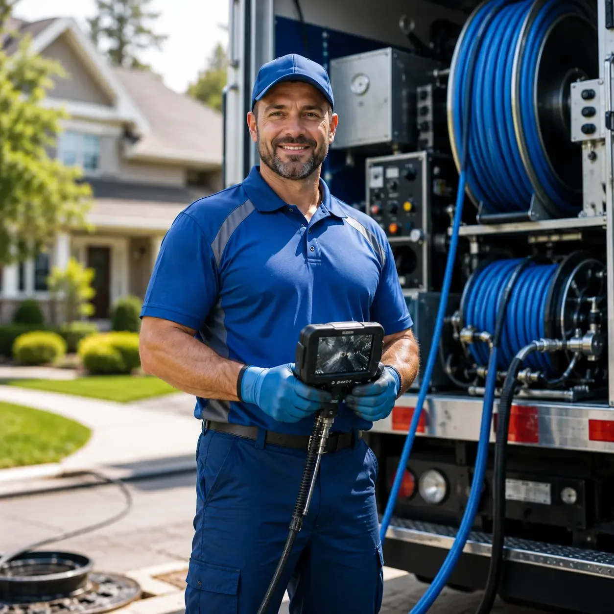 Local outdoor drain cleaning specialists in Goodells, MI